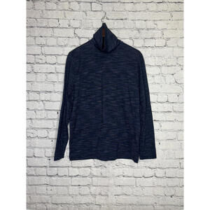 Perry‎ Ellis Men's Navy Blue Turtleneck Top Medium
